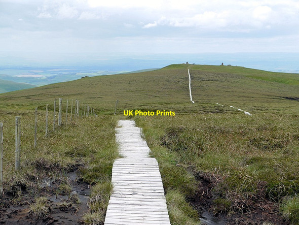 Photo 6"x4" Bleached board-walk south-east of Auchope Cairn Auchope Cairn c2012