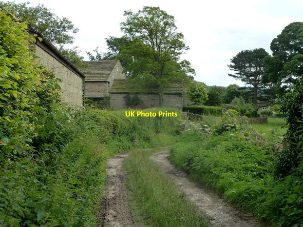 Photo 6"x4" Track by farm buildings, Bubnell Bubnell c2012