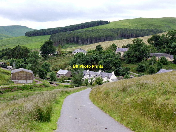 Photo 6"x4" Road to Sourhope from the east Sourhope c2012