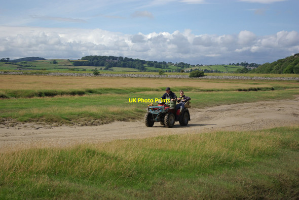Photo 6"x4" Quad bike near Humphrey Head Flookburgh c2012