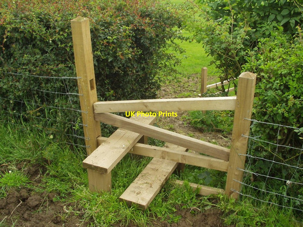 Photo 6"x4" Stile on Denby Dale Round Walk Emley\/SE2413 c2012