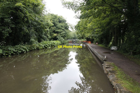 Photo 6"x4" Swing bridge in the distance Newbury\/SU4767 c2012