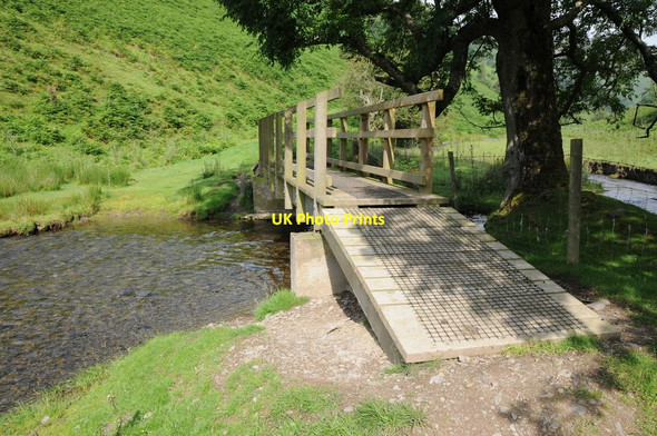 Photo 6"x4" Footbridge over Black Brook New Radnor c2012