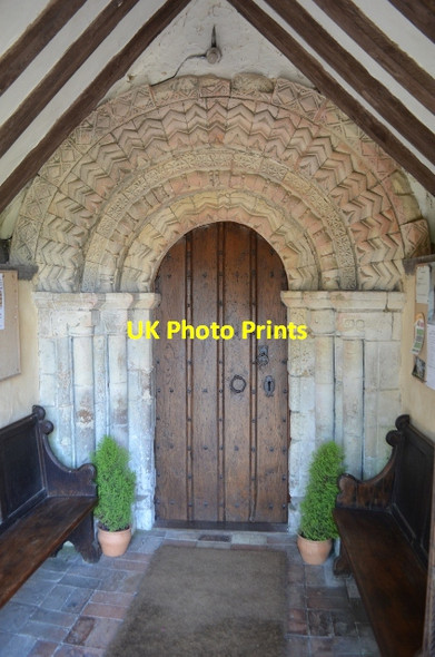 Photo 6"x4" Norman Doorway - Ashby St Mary Ashby St Mary c2012