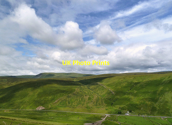 Photo 6"x4" Yearney Knowe and Kerrcleuch Rig from Herman Law Happertutie Burn c2012