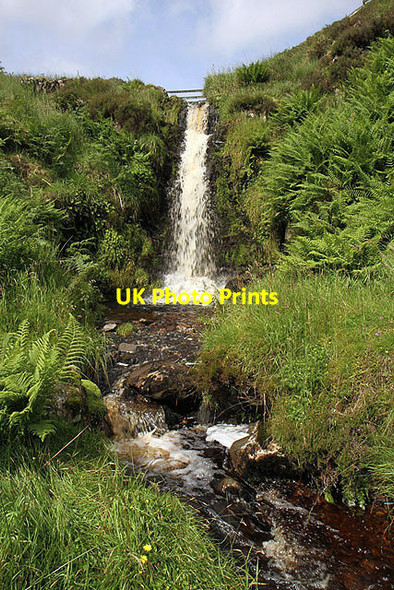 Photo 6"x4" A waterfall on the Happertutie Burn Happertutie Burn c2012