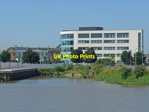 Photo 6"x4" Modern office block and Jack's Pill, Newport Newport\/Casnewydd c2012