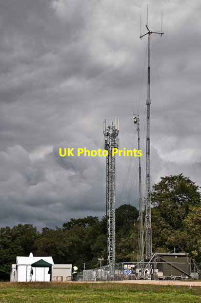 Photo 6"x4" Temporary masts Dorking c2012