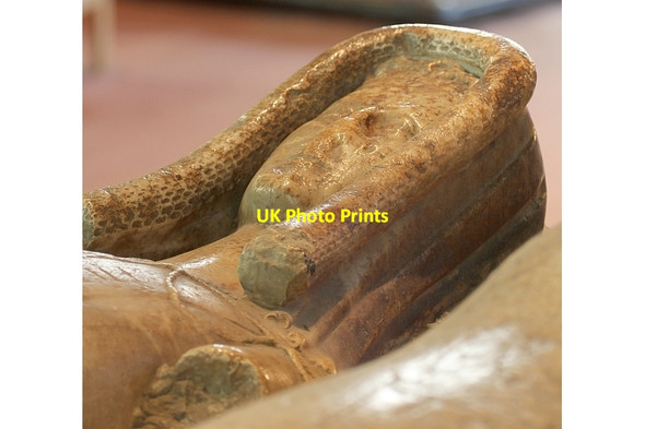 Photo 6"x4" Alabaster lady, Newent Church Newent c2012
