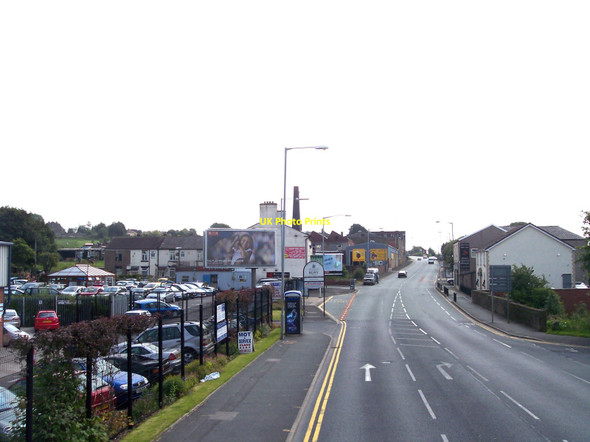 Photo 6"x4" Bury Metropolitan Boundary sign on Bury New Road Little Lever c2012