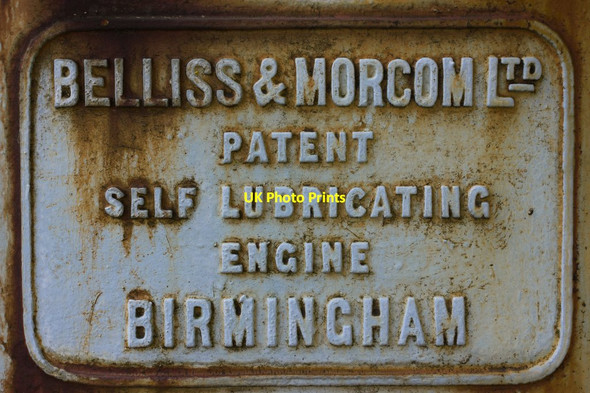 Photo 6"x4" Rusted Engine Plate, Crich Tramway Museum Crich c2012