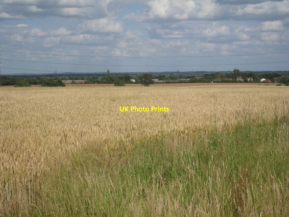 Photo 6"x4" View towards Sutton on Trent and Lincoln Grassthorpe c2012