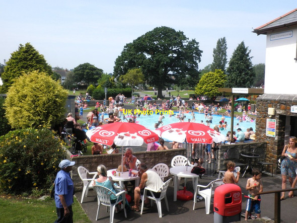 Photo 6"x4" Paddling pool, Victoria Park, Bideford Bideford c2012