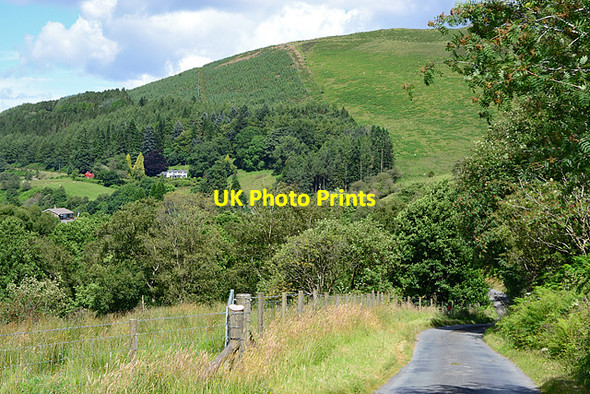 Photo 6"x4" Minor road heading towards Tylwch Tylwch c2012