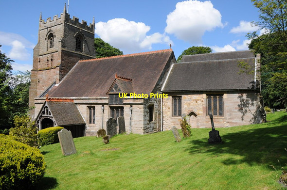 Photo 6"x4" Beoley church Redditch c2012