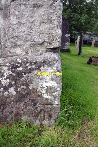 Photo 6"x4" Benchmark on St Michael's Church Hubberholme c2012