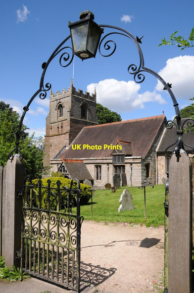 Photo 6"x4" Gate to Beoley church Redditch c2012