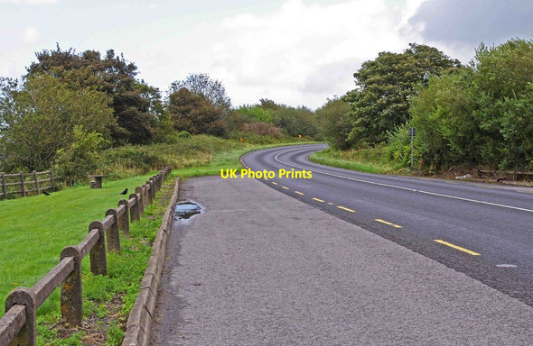 Photo 6"x4" The R463 road near Caher looking east, Co. Clare Ogonnelloe c2011