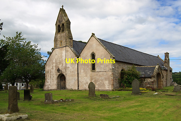Photo 6"x4" St Garmon's parish church, Llanarmon yn I\u00c3\u00a2l Bryn-yr-ogof c2012