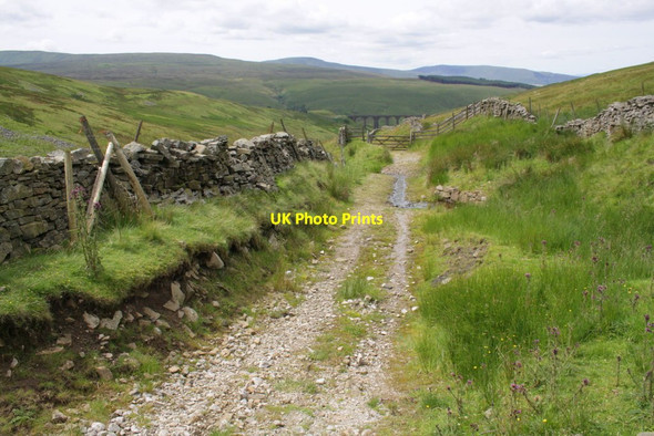 Photo 6"x4" Looking along track towards Artengill railway viaduct Stone House\/SD7785 c2012