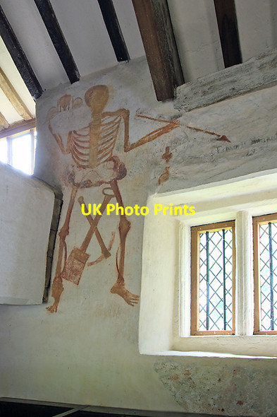 Photo 6"x4" All Saints church, Llangar - interior (3) detail Corwen c2012