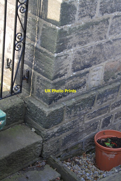 Photo 6"x4" Benchmark on 'Airedale House', Micklethwaite Lane Bingley\/SE1139 c2012