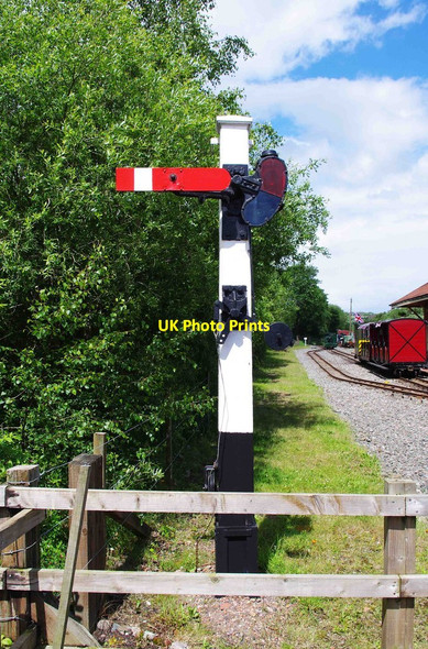 Photo 6"x4" Railway signal near Apedale Station, Apedale Community Country Park, near Chesterton Broad Meadow\/SJ8348 c2012