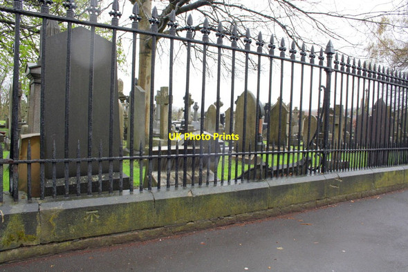 Photo 6"x4" Cemetery wall of Forest Road East opposite Addison Street Nottingham\/SK5641 c2012