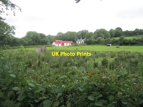 Photo 6"x4" Farm amongst the drumlins Magheracloone c2012