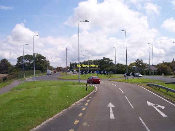 Photo 6"x4" Roundabout on the A565 at Mere Brow Mere Brow c2012