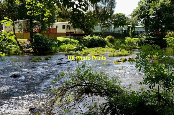 Photo 6"x4" Caravan park by the River Teviot Appletreehall c2012