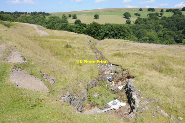 Photo 6"x4" View across the upper reaches of Cwm Du Abertillery\/Abertyleri c2012