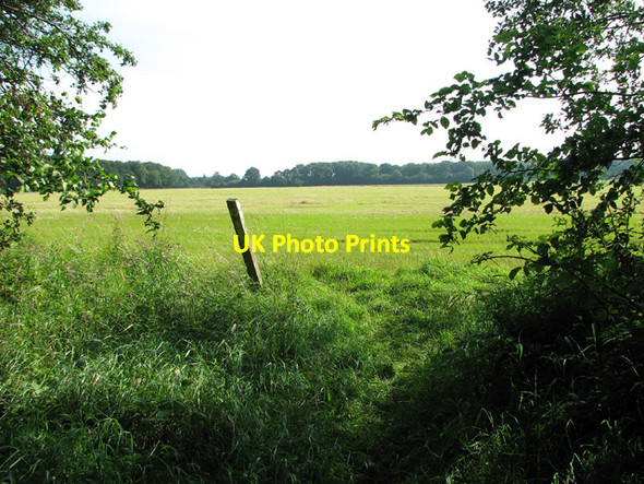 Photo 6"x4" Footpath junction south of Saxlingham Green Hempnall c2012