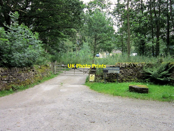 Photo 6"x4" The entrance to North Lees campsite Hathersage c2012