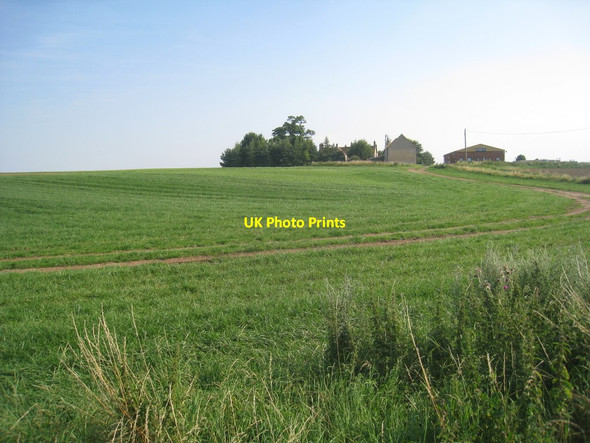 Photo 6"x4" View towards Scopwick Lodge Farm Blankney c2012