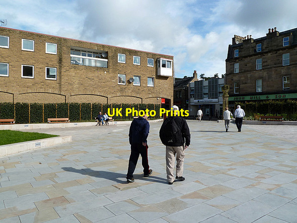 Photo 6"x4" The refurbished Market Square in Galashiels Galashiels c2012