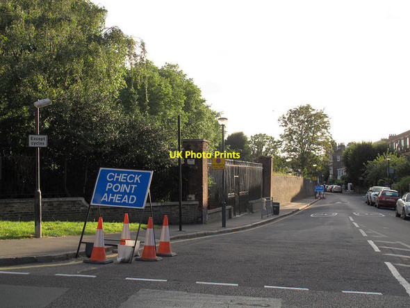 Photo 6"x4" Check Point Ahead Greenwich\/TQ3977 c2012