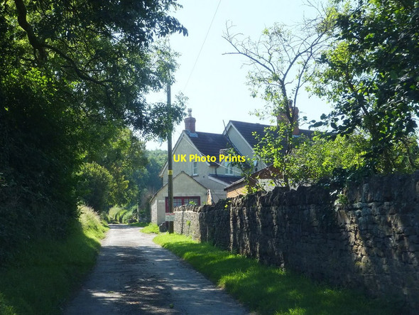 Photo 6"x4" The southern end of Gambril Lane Bibstone c2012