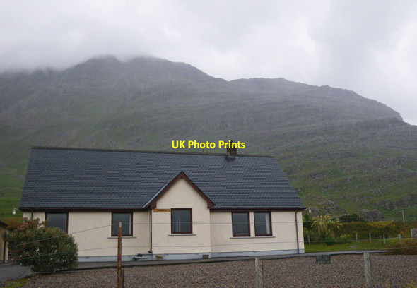 Photo 6"x4" Home in Torridon with lower western slopes of Liathach in background Annat\/NG8954 c2012