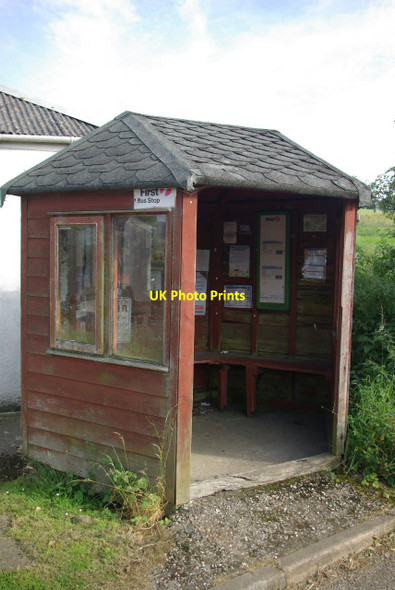 Photo 6"x4" Bus shelter in Melplash Camesworth c2012