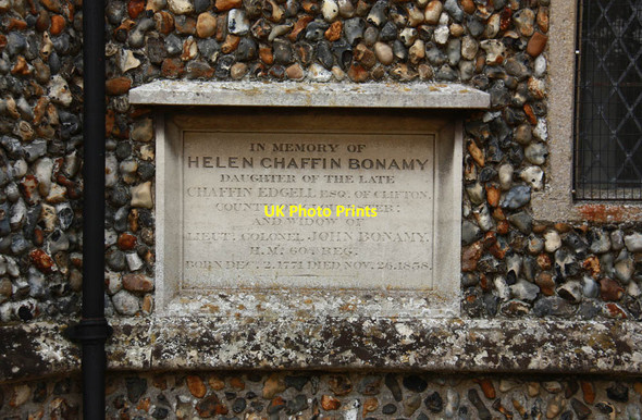 Photo 6"x4" St Mary, Pakenham - Wall monument Pakenham c2012