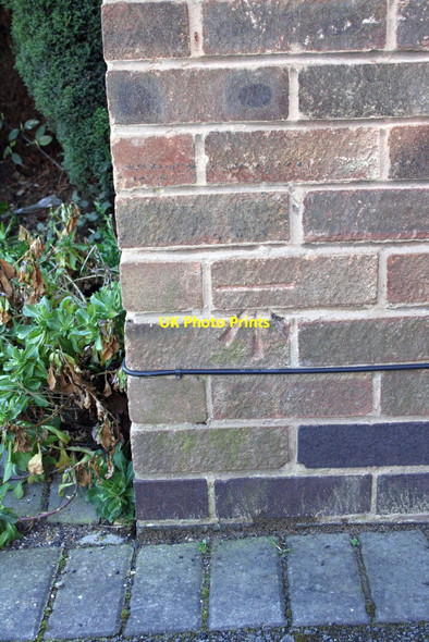 Photo 6"x4" Benchmark on #58A Burton Road Melton Mowbray c2012