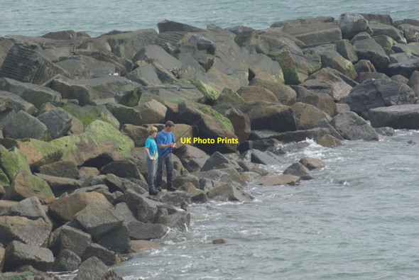 Photo 6"x4" Breakwater - West Bay Bridport c2012