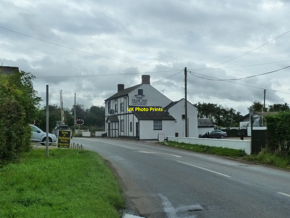 Photo 6"x4" Tram Inn and level crossing The Rhydd c2012