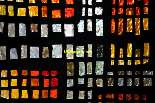 Photo 6"x4" Stained Glass, Blessed Sacrament Chapel, Buckfast Abbey, Buckfastleigh, Devon Buckfastleigh c2012