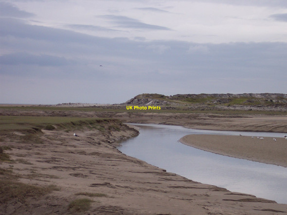 Photo 6"x4" River Keer flows into Morecambe Bay near Marsh House Farm Carnforth c2012