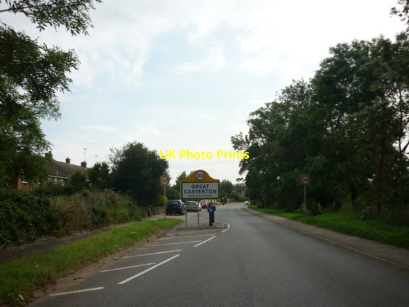 Photo 6"x4" Entering Great Casterton Ingthorpe c2012