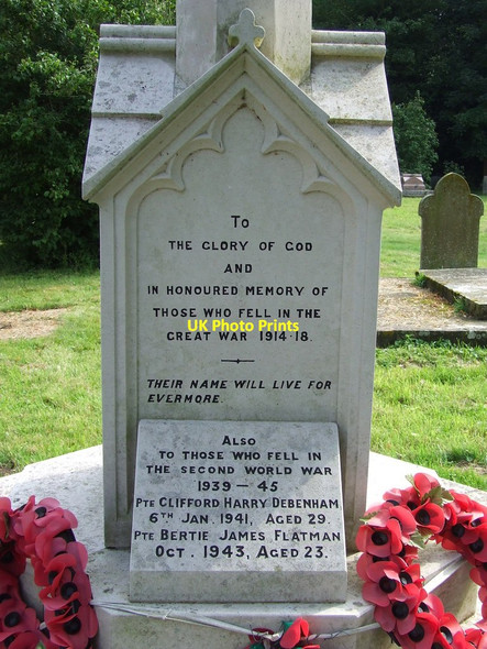 Photo 6"x4" War Memorial Brockdish c2012