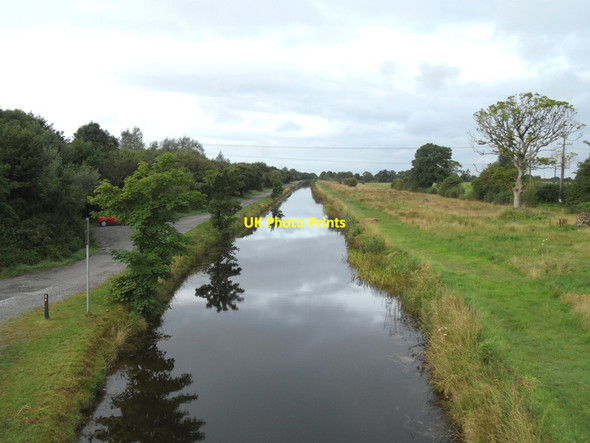 Photo 6"x4" Grand Canal from L'estrange Bridge in Clonony, Co. Offaly Shannon Harbour c2012