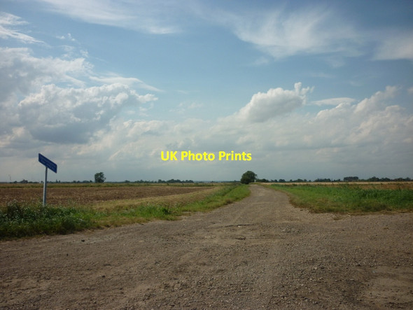 Photo 6"x4" A farm track off Cheal Lane Gosberton Cheal c2012